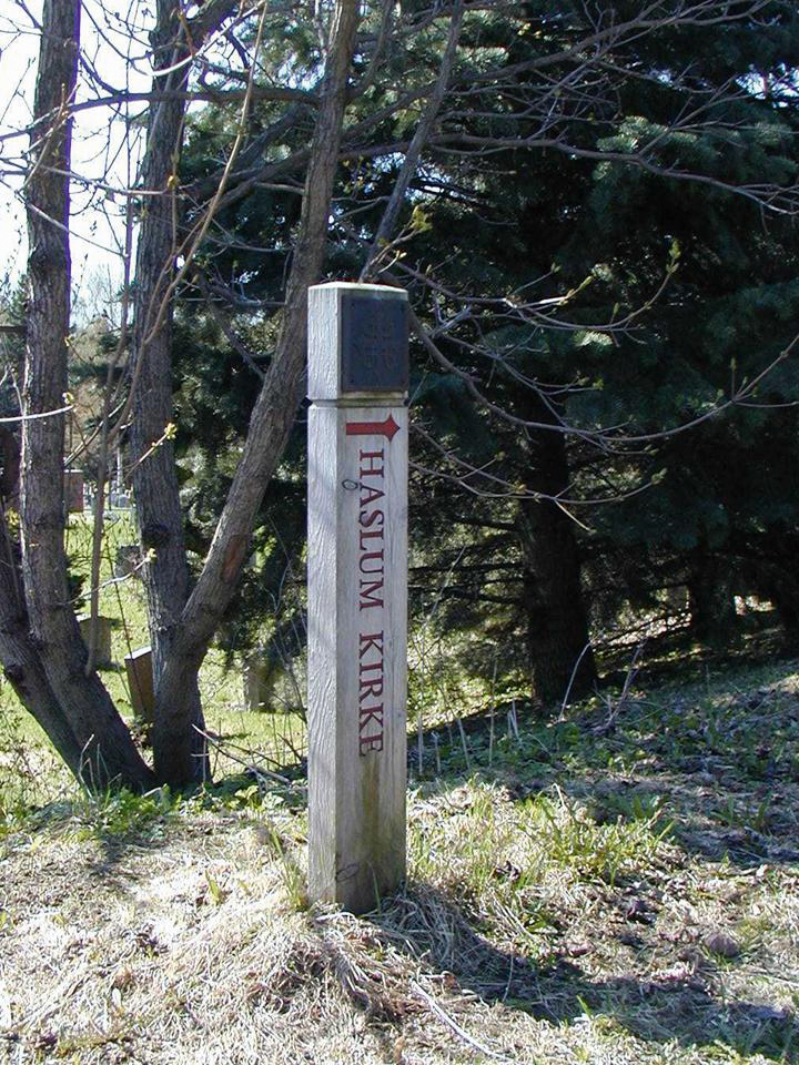 Merking av pilegrimsleden.