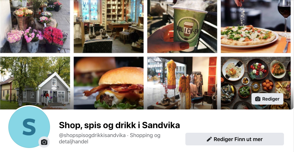 Shop, spis og drikk i Sandvika