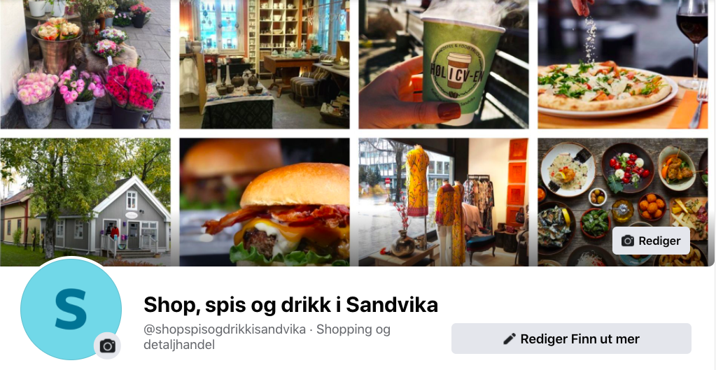 Shop, spis og drikk i Sandvika