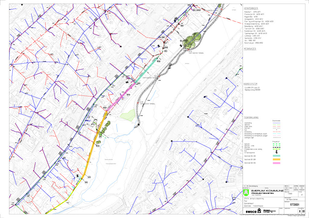 Kart av prosjektet Jarmyra separering